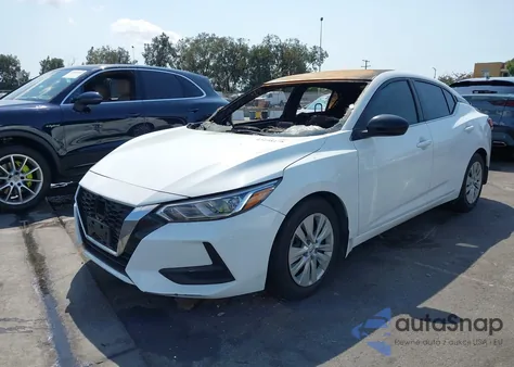 2022 Nissan Sentra S Xtronic Cvt z USA, uszkodzony, nr VIN 3N1AB8BV5NY259041